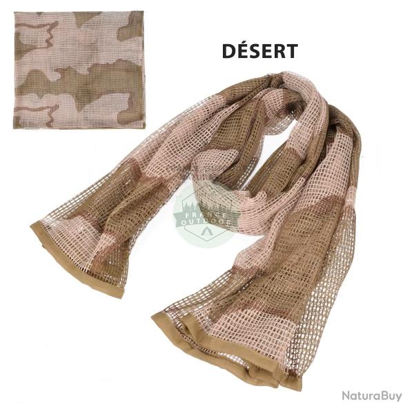 VOILE SNIPER FILET CAMOUFLAGE INDIVIDUEL 190x90cm - D�SERT - LIVRAISON GRATUITE