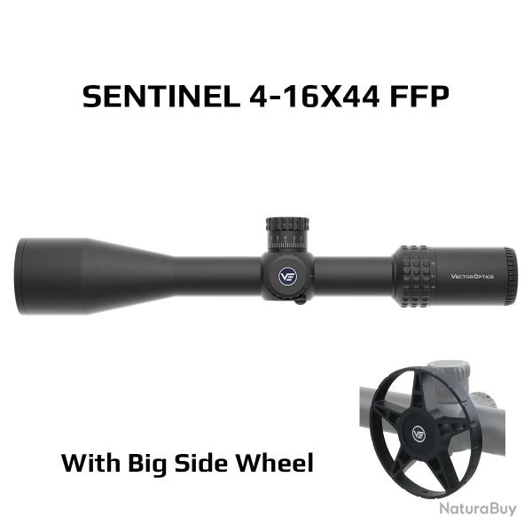 Vector Optics Sentinel 4-16x44 FFP Lunette de Tir Premium Zero Stop+ Molette Lat�rale Grand format
