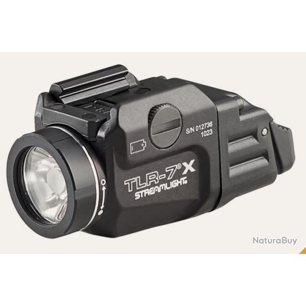 LAMPE TACTIQUE STREAMLIGHT TLR-7 X USB - SWITCH HAUT ET BAS