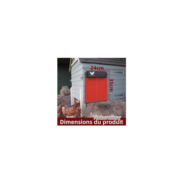 porte poulailler automatique � d�tection de la lumi�re rouge