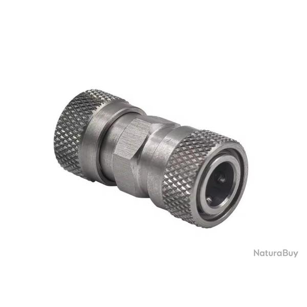 Adaptateur PCP Quick Connect Femelle/Femelle - Inox - 8mm Standard