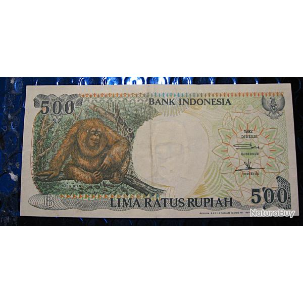 Indonesie billet de 500 lima rupiah  ttb 1992