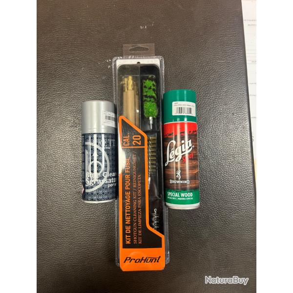 KIT NETTOYAGE CALIBRE 20 + BOMBES