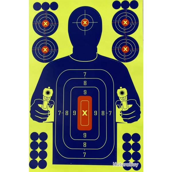 Cibles humaine 30x45cm AIMGAME 10pcs