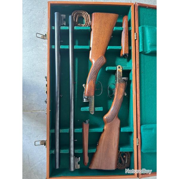 Paire de fusils Robuste 221 12/70 avec mallette ��Tr�s bel �tat��