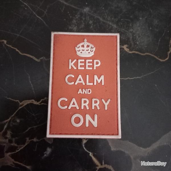 patch PVC    KEEP  CALM  AND CARRY ON