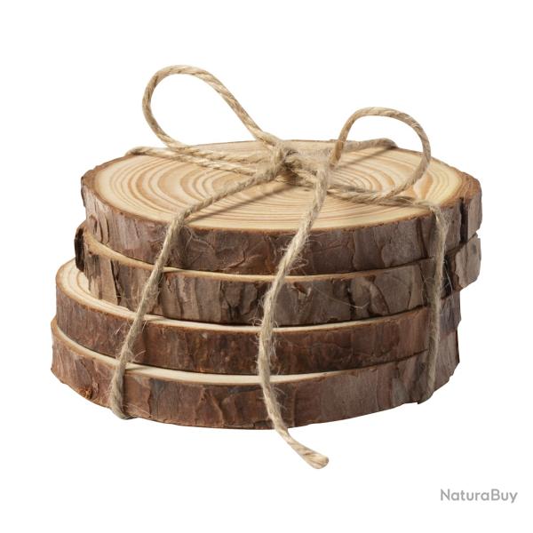 sous verre en bois avec ficelle