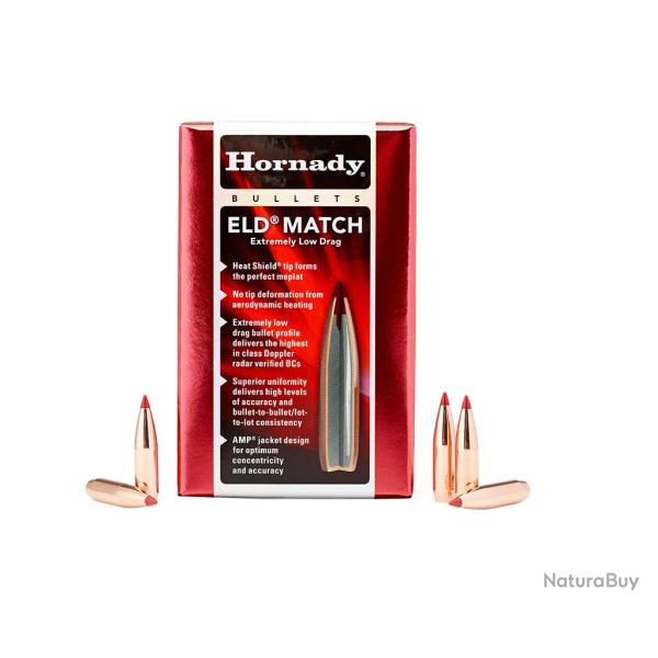 Ogives HORNADY 30 .308 155gr ELD MATCH
