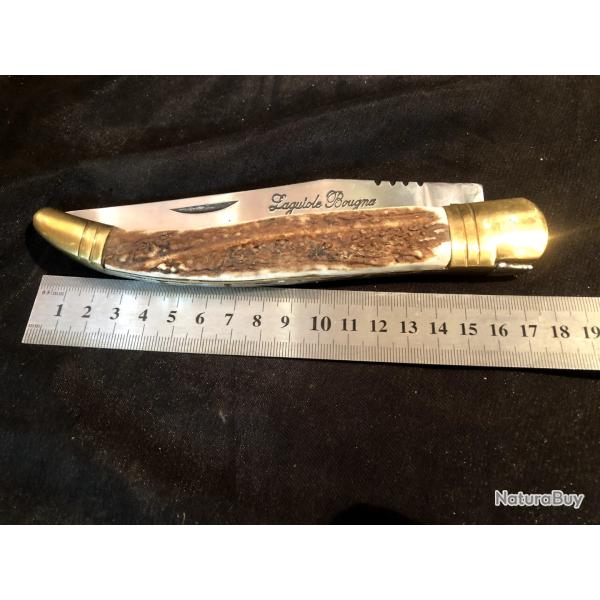 COUTEAU ANCIEN PLIANTS LAGUIOLE BOUGNAT 1421