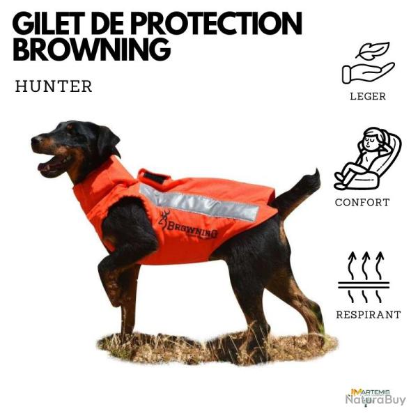 GILET DE PROTECTION POUR CHIEN BROWNING HUNTER M F