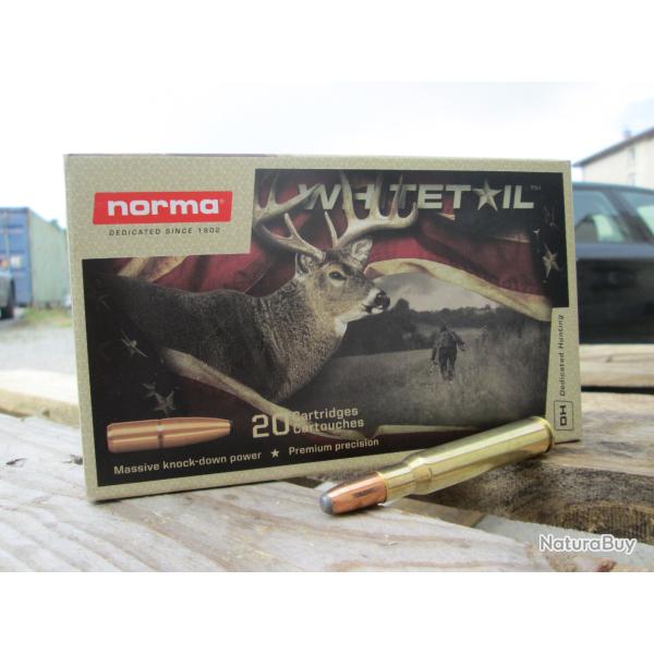 20 cartouches en 30-06 SP  WHITEAIL en 11.7g/180 gn NORMA