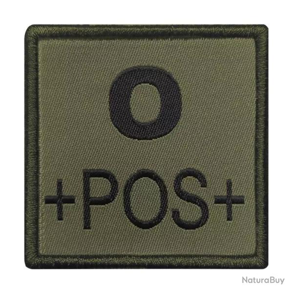 Groupes sanguins carr�s O+ O POS  Vert Olive