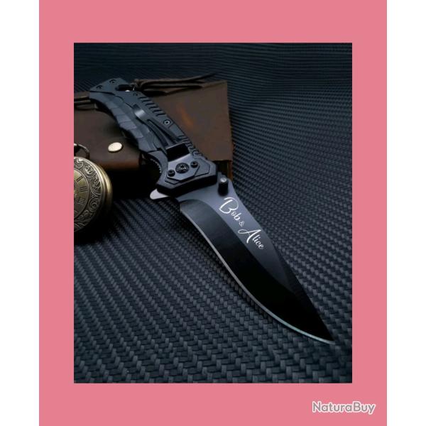 Couteau personnalisable ( envoi gratuit )