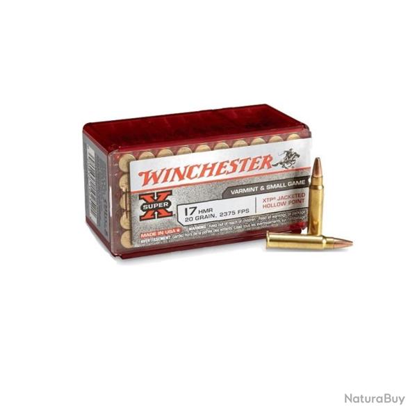 Munitions Winchester 17 HMR  Super X JHP x50