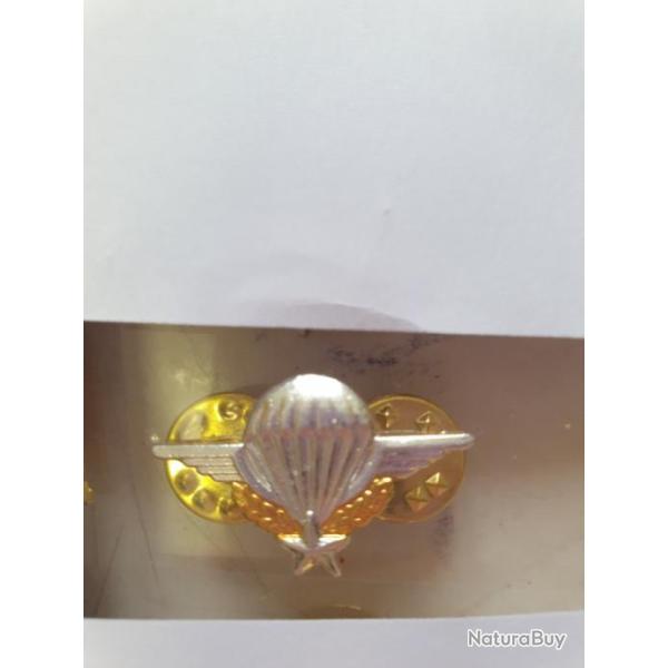 Insigne m�tal brevet para 2,7cm  en reproduction  P1