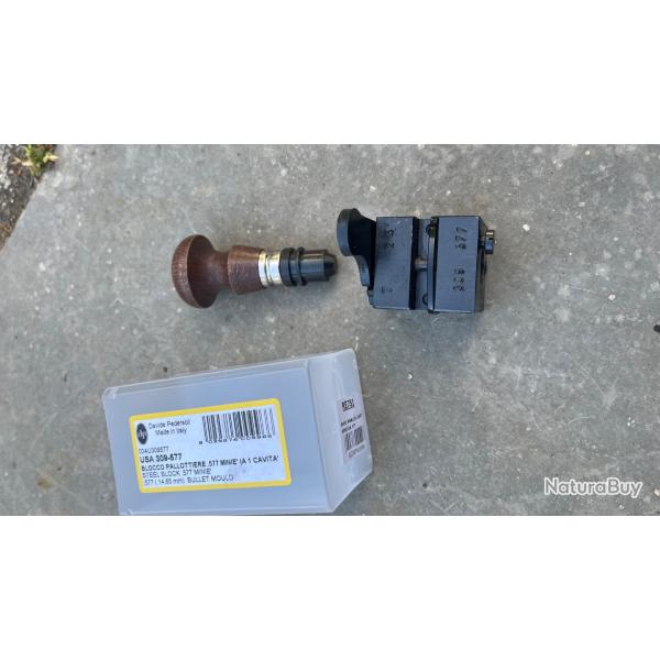 577 Snider: Moule  balles 1 cavit Pedersoli- Balles Mini - Calibre .577 - RE751