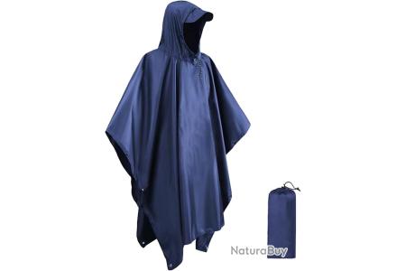 3 en 1 imperméable adulte Long imperméable femmes hommes manteau de pluie veste à capuche Poncho pour randonnée en plein air voyage pêche vêtements de pluie costume