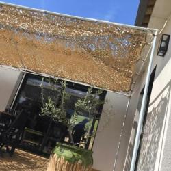 Filet de camouflage renforc&eacute; Bartavel - 80% d'ombrage - Sable 5x5m Sable