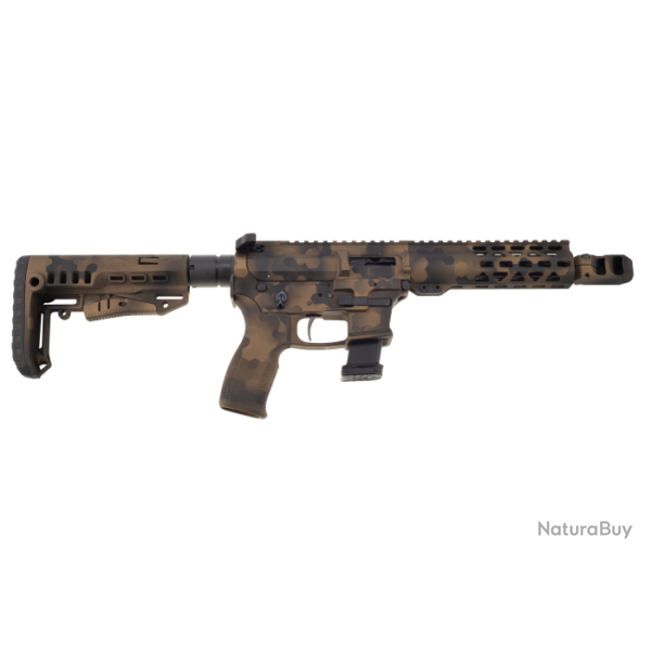 Carabine semi-automatique LegacyArm AR9 Custom 3 - 9 mm / Camo bronze / noir / 8"