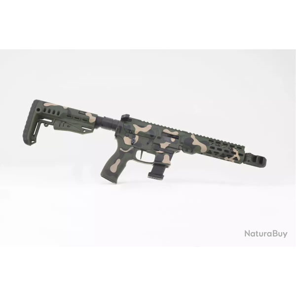 Carabine semi-automatique LegacyArm AR9 Custom 3 - 9 mm / Multicam / 8"