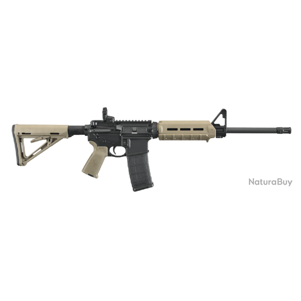 Carabine semi-automatique Ruger AR-556 - Crosse synth�tique - 5.56 Otan / FDE