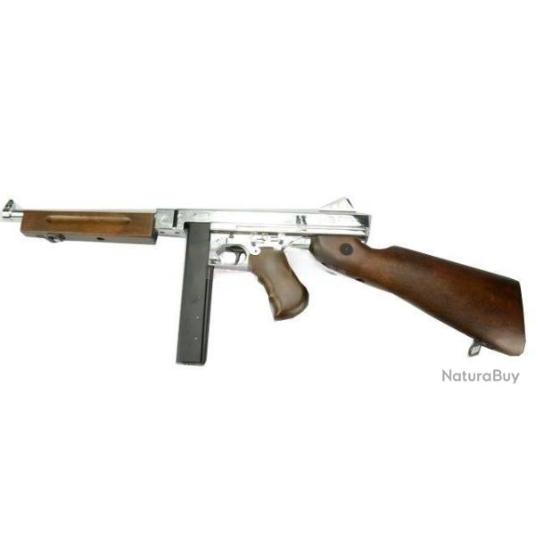 Thompson M1A1 AEG - Silver - King Arms/Cybergun