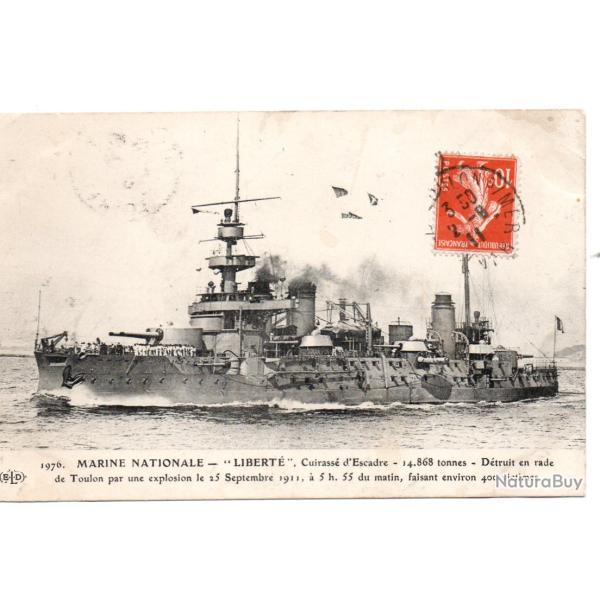 CPA - Marine NATIONALE LIBERT� - Cuirasse d'Escadre  N�1152