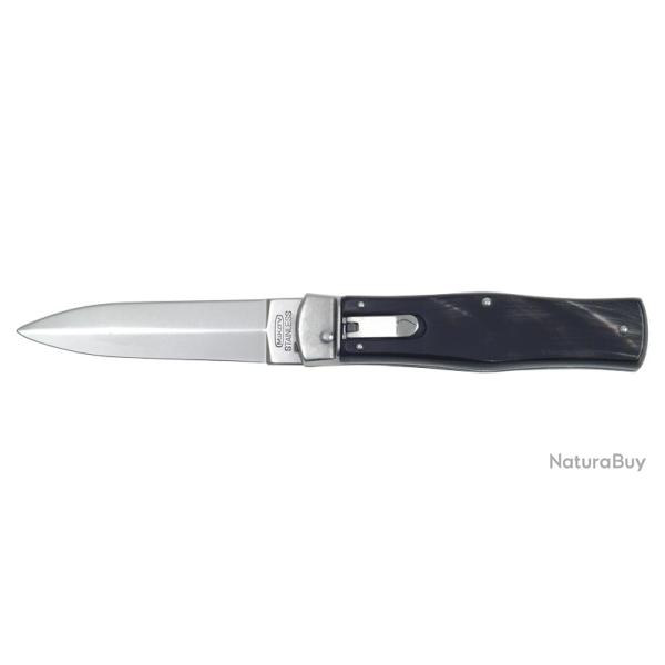 Couteau MIKOV predator manche corne lame 100mm + tui en cuir