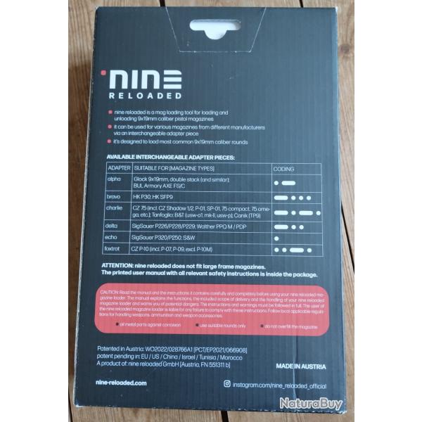 Adaptateur chargette Nine Reloaded Golf