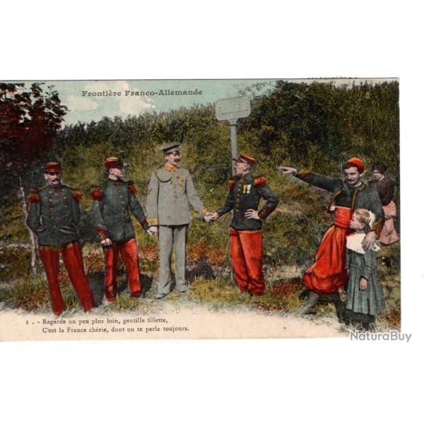 CPA -Fronti�re Franco-Allemande -Regarde un peu plus loin , gentille fillette  N�1118