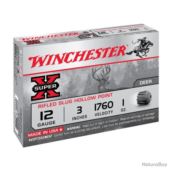 Cartouche Winchester Super-X Rifled 28 g - Cal.12/76 - Par 1