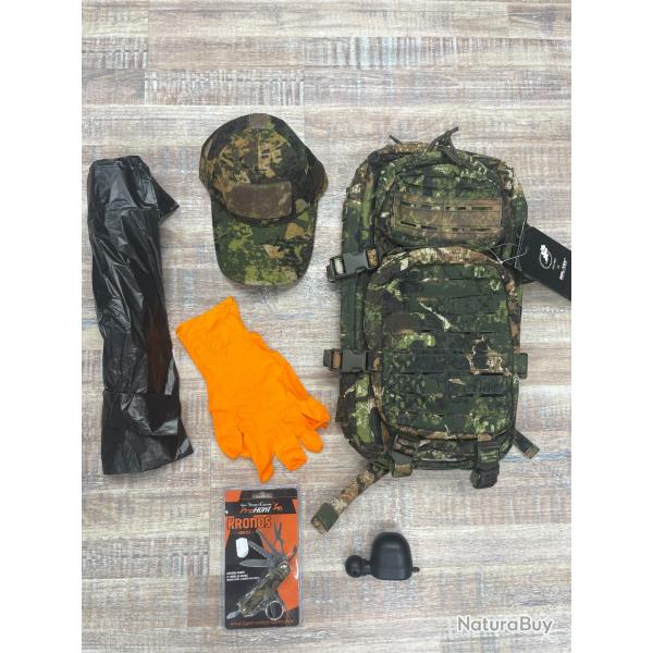 Pack spcial Approche / sac  dos + casquette + couteau + appeau + gants + sac