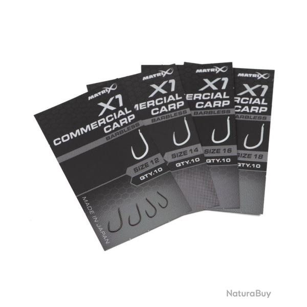 MATRIX HAME�ON X1 COMMERCIAL CARP SPADE BARBLESS MATRIX 12