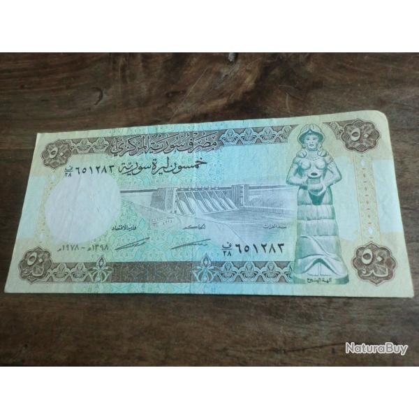 billet 50 SYRIAN P0UNDS / 1978