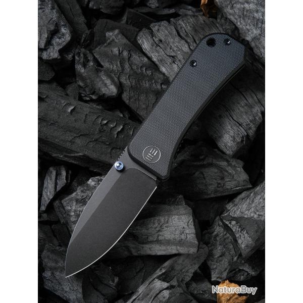 Couteau WE Knife Banter Black Lame Spear Point Acier S35VN Black Manche G-10 Linerlock WE2004B
