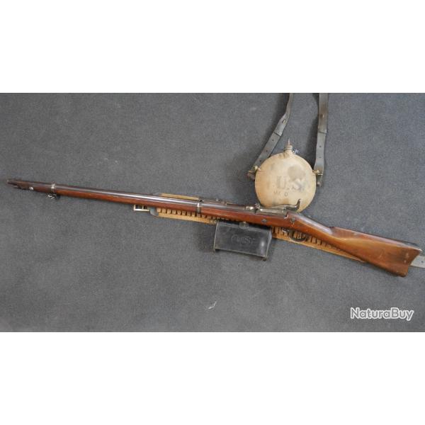 Exceptionnel Fusil Springfield Trapdoor US Army 1873 Mod�le 1884 - Canon calibre 45-70 Miroir