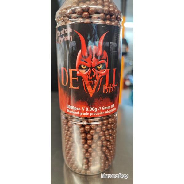 3000 BILLES 6MM - 0.36GR - DEVIL - NEUF