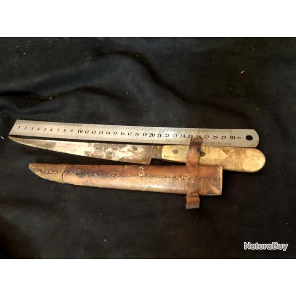 POIGNARD DAGUE EXTREME ORIENT POIGNET CORNE