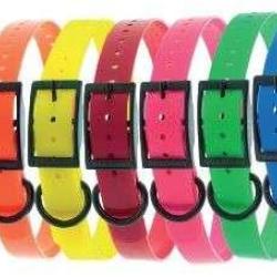 Canihunt sangle collier 2.5 x 65 cm Xtreme polyur&eacute;thane Noir