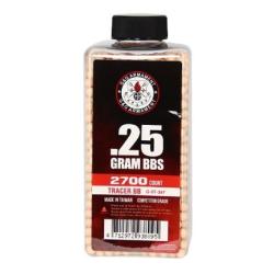 BILLES 0.25G TRACANTES ROUGES EN BOUTEILLE DE 2700 "G&G ARMAMENT"
