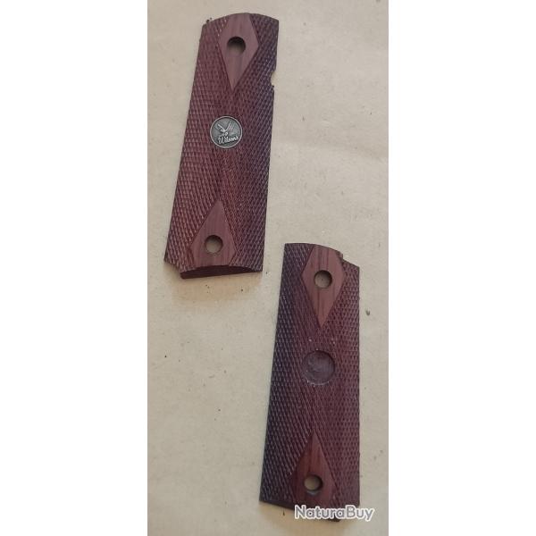 plaquettes EXOTIC WOOD GRIPS - WILSON COMBAT COCOBOLO GRIPS  pour colt 1911 colt 45 (2121)