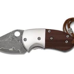 Couteau de poche Albainox 18932 - Lame Damas 4,5&nbsp;cm, compact & &eacute;l&eacute;gant