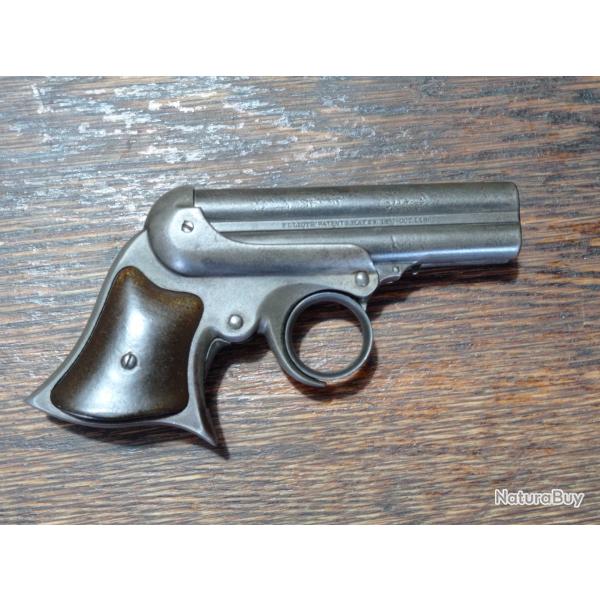 Pistolet Remington Elliot - Derringer brevet 1860 - 4 canons en cal .32 RF - BE