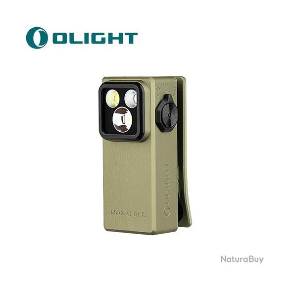 Vente Flash ! - Olight Oclip Ultra Vert Olive - 530 Lumens - Mini lampe � clip faisceau large, UV