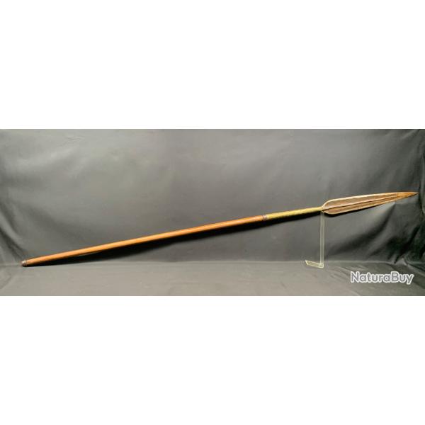BELLE LANCE AFRICAINE, CIRCA 1900, ORIGINE SOMALIE, 143 CM, SAGAIE POUR COLLECTION