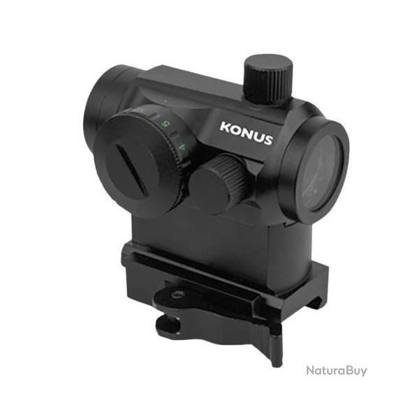 VISEUR KONUS SIGHT PRO NUCLEAR-QR 1X22 3 MOA MONTAGE DOUBLE : HAUT (QR) ET BAS
