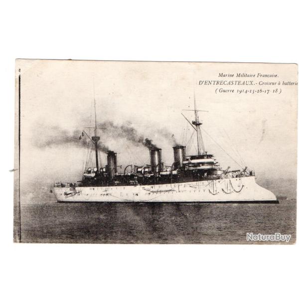 CPA - Marine Militaire Fran�aise  " D ENTRECASTEAUX  "Croiseur a batterie-N�1120