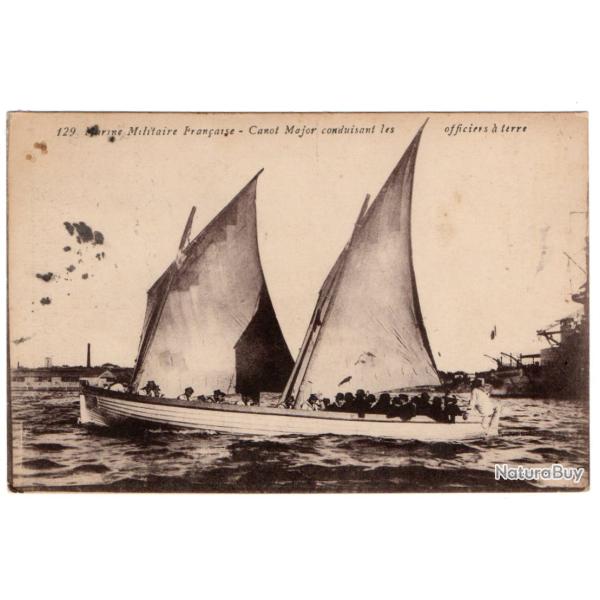 CPA - Marine Militaire Fran�aise -Canot Major conduisant les officiers a terre N�1150