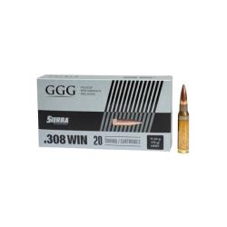 CARTOUCHES GGG CAL 308 WIN HPBT SIERRA MATCHKING 175GR X20