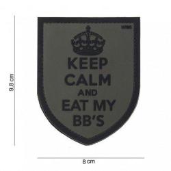 Patch 3D PVC "Keep Calm" (101 Inc) Chaos Grey